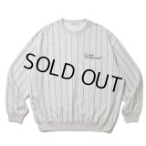 COOTIE PRODUCTIONS/Allover Print Open End Yarn Sweat Crew（Oatmeal）［ストライプスウェットクルー-25春夏］
