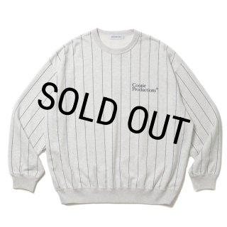 COOTIE PRODUCTIONS/Allover Print Open End Yarn Sweat Crew（Oatmeal