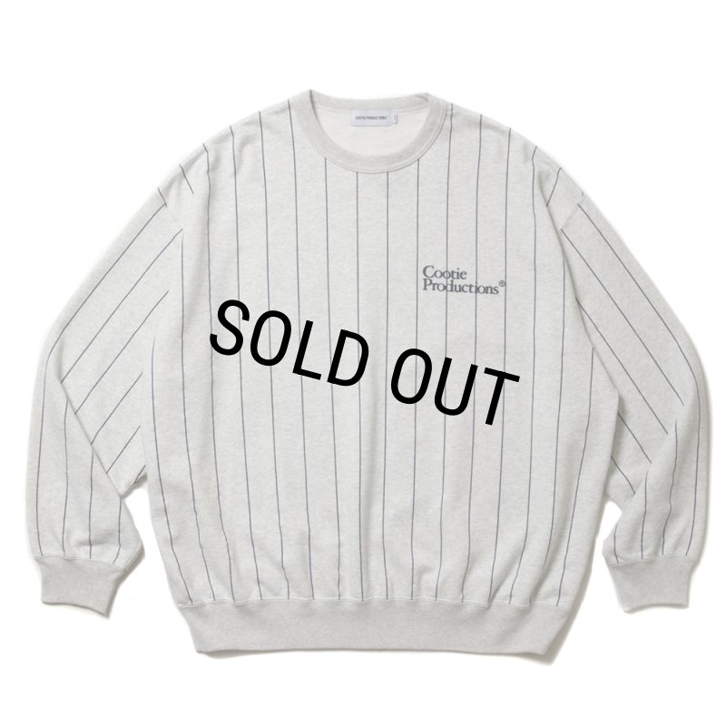 COOTIE PRODUCTIONS/Allover Print Open End Yarn Sweat Crew（Oatmeal