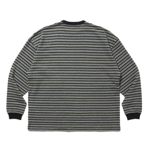 他の写真2: COOTIE PRODUCTIONS/Jacquard Border L/S Tee（Black）［ジャガードボーダー長袖T-25春夏］