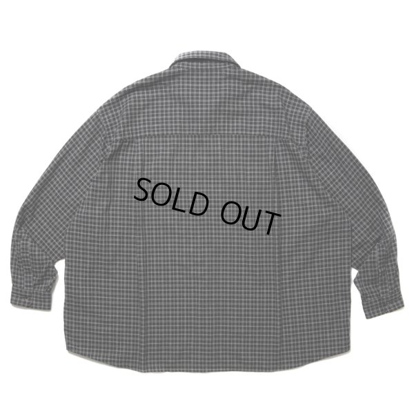 画像2: COOTIE PRODUCTIONS/Amundsen Check Oversized L/S Shirts（Black）［チェックオーバーサイズシャツ-25春夏］