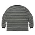 画像2: COOTIE PRODUCTIONS/Jacquard Border L/S Tee（Black）［ジャガードボーダー長袖T-25春夏］ (2)