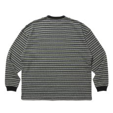 画像2: COOTIE PRODUCTIONS/Jacquard Border L/S Tee（Black）［ジャガードボーダー長袖T-25春夏］ (2)