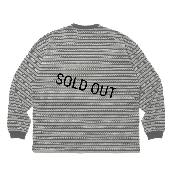 画像2: COOTIE PRODUCTIONS/Jacquard Border L/S Tee（Black）［ジャガードボーダー長袖T-25春夏］