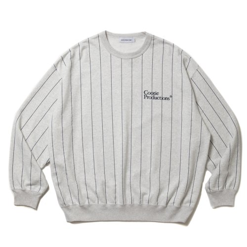 他の写真1: COOTIE PRODUCTIONS/Allover Print Open End Yarn Sweat Crew（Oatmeal）［ストライプスウェットクルー-25春夏］