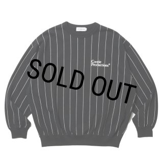COOTIE PRODUCTIONS/Allover Print Open End Yarn Sweat Crew（Black