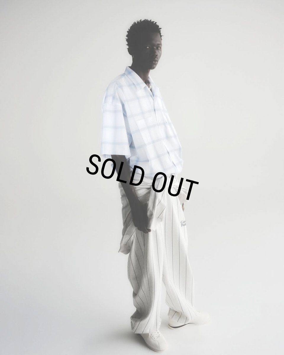 画像4: COOTIE PRODUCTIONS/Allover Print Open End Yarn Sweat Easy Pants（Oatmeal）［ストライプスウェットイージーパンツ-25春夏］ (4)