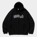 【30％OFF】TIGHTBOOTH/3D LOGO HOODED SWEAT SHIRT（Black）［プルオーバーパーカー-25春夏］
