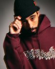 画像7: TIGHTBOOTH/3D LOGO HOODED SWEAT SHIRT（Burgundy）［プルオーバーパーカー-25春夏］