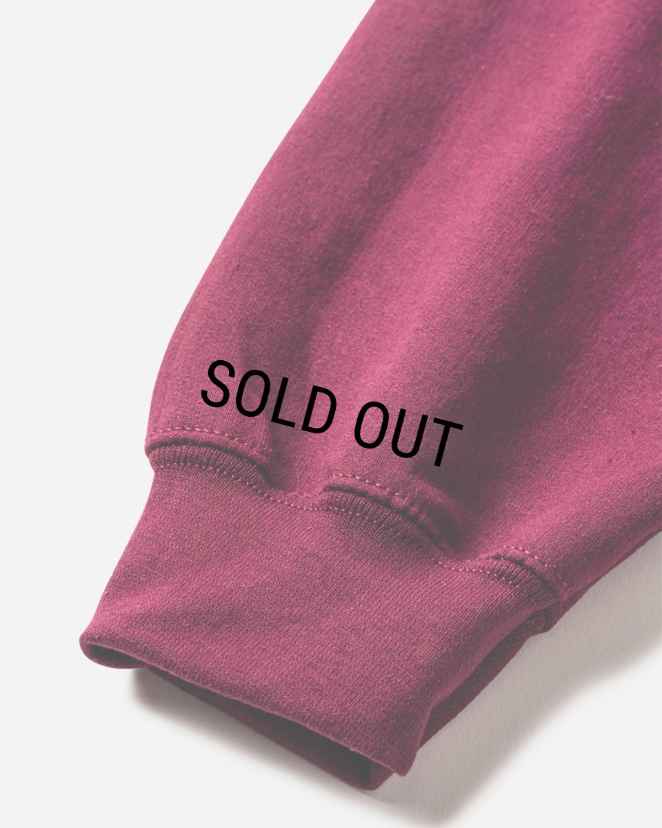 画像4: TIGHTBOOTH/3D LOGO HOODED SWEAT SHIRT（Burgundy）［プルオーバーパーカー-25春夏］ (4)