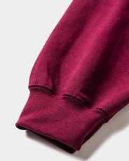 画像4: TIGHTBOOTH/3D LOGO HOODED SWEAT SHIRT（Burgundy）［プルオーバーパーカー-25春夏］ (4)