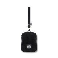 BlackEyePatch/OG LABEL STRAPPED CORDUROY POUCH（BLACK）