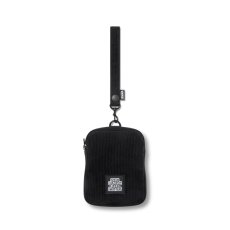 画像1: BlackEyePatch/OG LABEL STRAPPED CORDUROY POUCH（BLACK） (1)