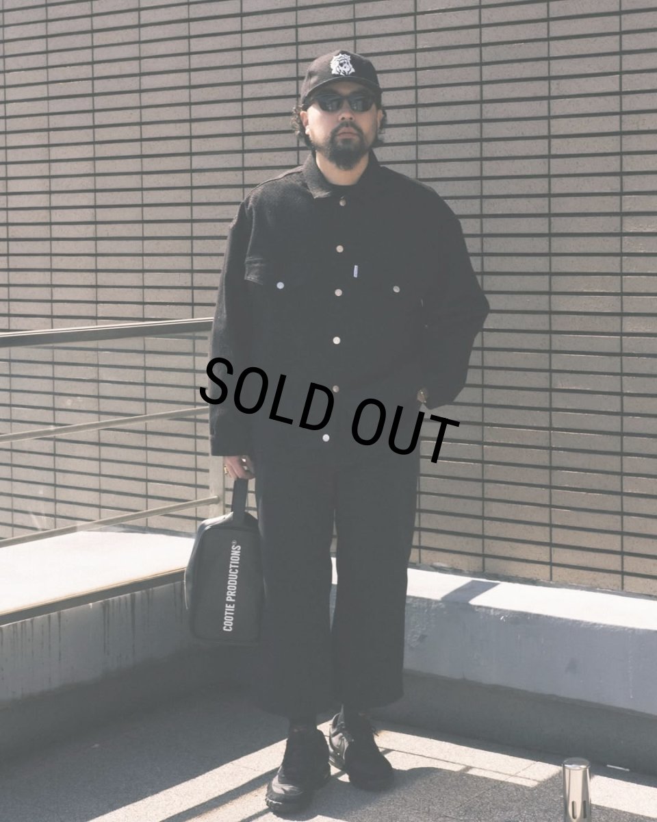 画像6: COOTIE PRODUCTIONS/Needle Punch Twill 5 Panel Cap（Black）［ニードルパンチツイル5パネルキャップ-25春夏］ (6)