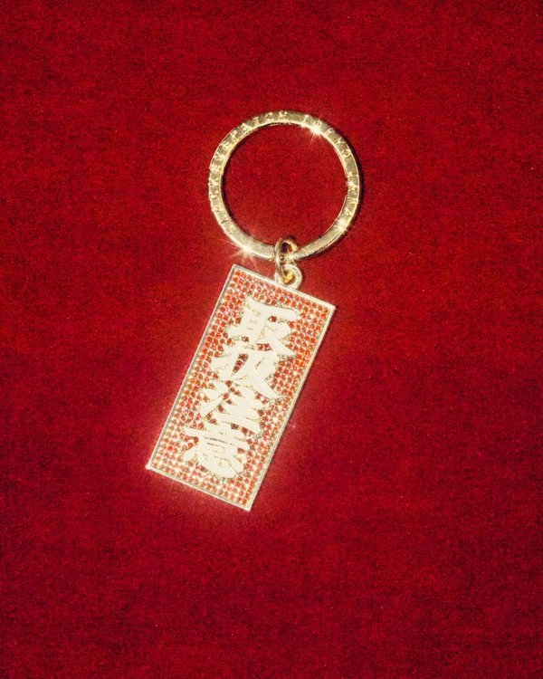 画像3: BlackEyePatch/RHINESTONE HWC PLATE KEYCHAIN（MULTI）