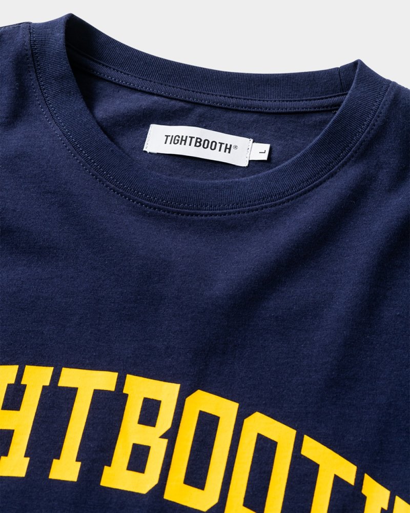 画像2: TIGHTBOOTH/COLLEGE L/S T-SHIRT（Navy）［プリント長袖T-25春夏］