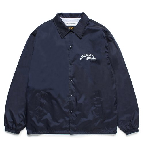 他の写真1: WACKO MARIA/56 TATTOO STUDIO / COACH JACKET（NAVY）［コーチJKT-25春夏］