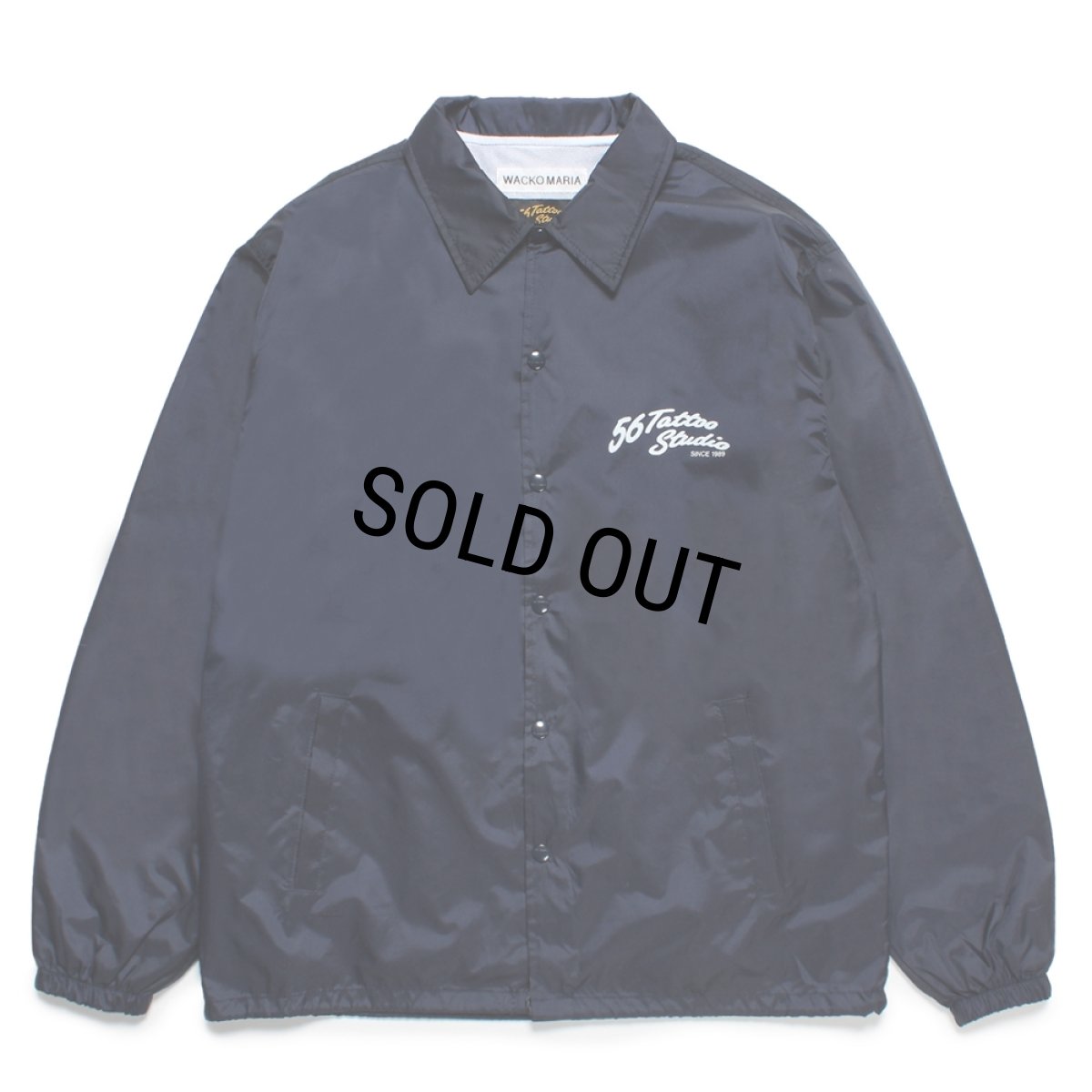 画像2: WACKO MARIA/56 TATTOO STUDIO / COACH JACKET（NAVY）［コーチJKT-25春夏］ (2)