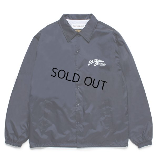 画像2: WACKO MARIA/56 TATTOO STUDIO / COACH JACKET（NAVY）［コーチJKT-25春夏］