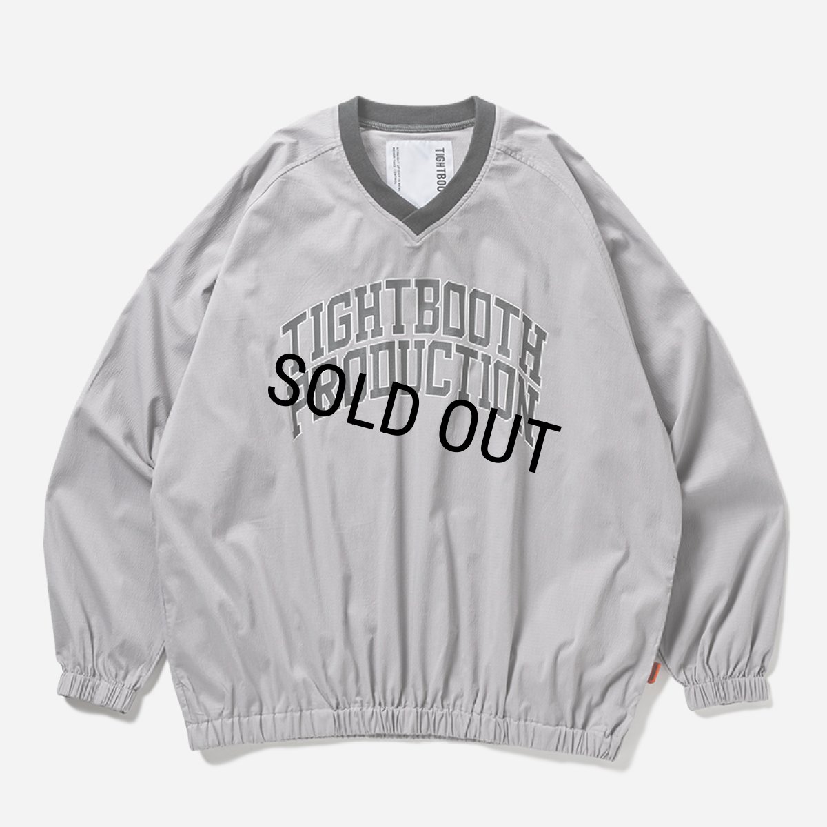 画像1: 【30％OFF】TIGHTBOOTH/COLLEGE WIND SHIRT（Grey）［ウィンドシャツ-25春夏］ (1)