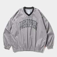 TIGHTBOOTH/COLLEGE WIND SHIRT（Grey）［ウィンドシャツ-25春夏］