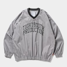 画像1: 【30％OFF】TIGHTBOOTH/COLLEGE WIND SHIRT（Grey）［ウィンドシャツ-25春夏］ (1)