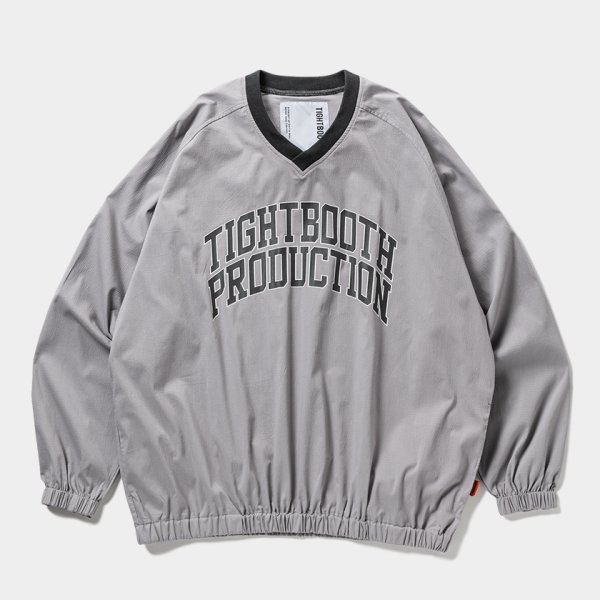 画像1: TIGHTBOOTH/COLLEGE WIND SHIRT（Grey）［ウィンドシャツ-25春夏］