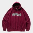 画像1: TIGHTBOOTH/3D LOGO HOODED SWEAT SHIRT（Burgundy）［プルオーバーパーカー-25春夏］ (1)