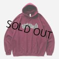 TIGHTBOOTH/3D LOGO HOODED SWEAT SHIRT（Burgundy）［プルオーバーパーカー-25春夏］