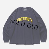 TIGHTBOOTH/COLLEGE L/S T-SHIRT（Navy）［プリント長袖T-25春夏］