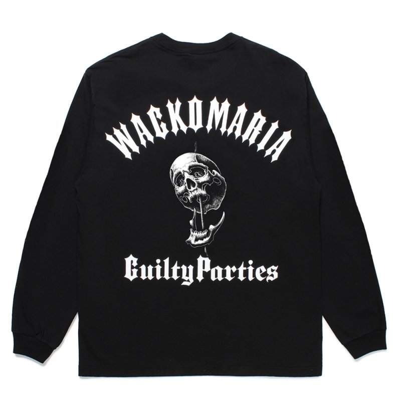 画像2: WACKO MARIA/56 TATTOO STUDIO / WASHED HEAVY WEIGHT LONG SLEEVE T-SHIRT（BLACK）［プリント長袖T-25春夏］