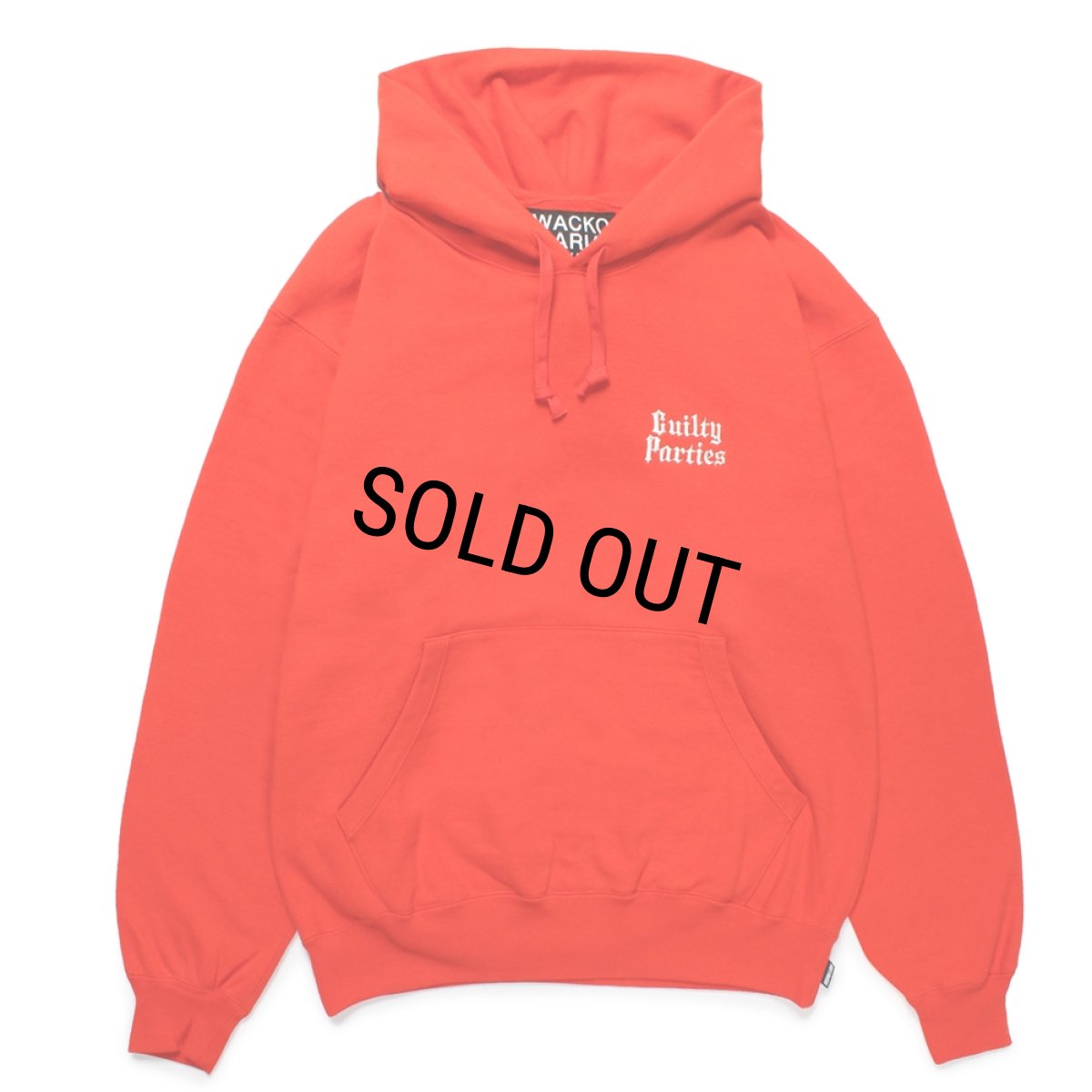 画像1: WACKO MARIA/HEAVY WEIGHT HOODED SWEAT SHIRT（RED）［プルオーバーパーカー-25春夏］ (1)