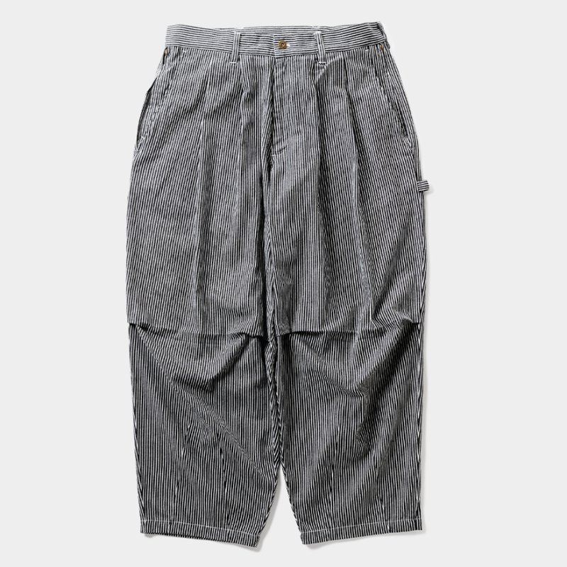 画像1: TIGHTBOOTH/HICKORY PAINTER BALLOON PANTS（Black）［ヒッコリーペインターバルーンパンツ-25春夏］
