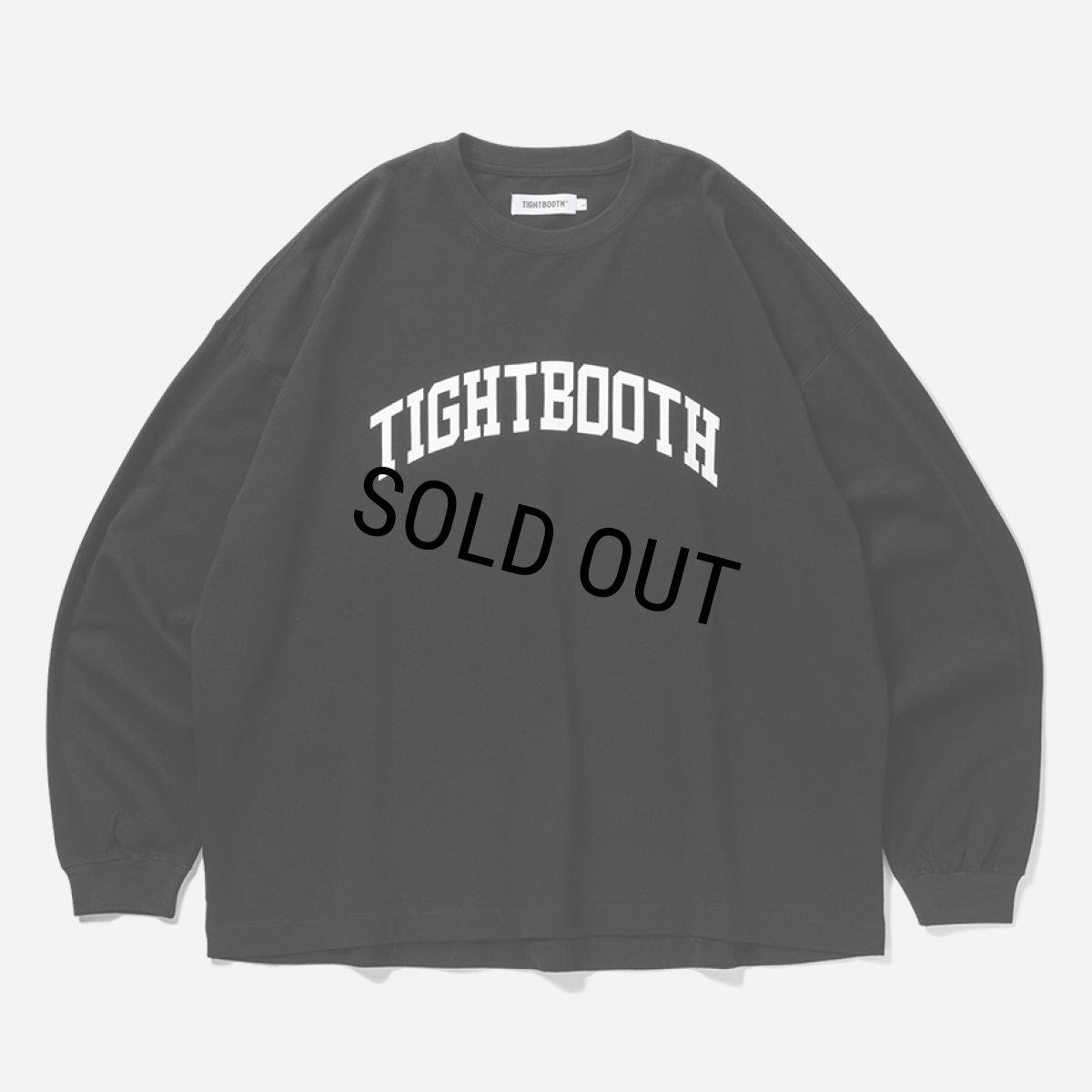 画像1: TIGHTBOOTH/COLLEGE L/S T-SHIRT（Black）［プリント長袖T-25春夏］ (1)
