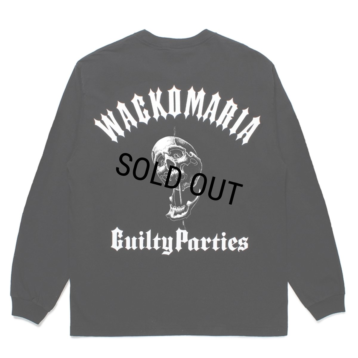 画像1: WACKO MARIA/56 TATTOO STUDIO / WASHED HEAVY WEIGHT LONG SLEEVE T-SHIRT（BLACK）［プリント長袖T-25春夏］ (1)
