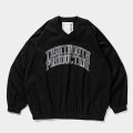【30％OFF】TIGHTBOOTH/COLLEGE WIND SHIRT（Black）［ウィンドシャツ-25春夏］