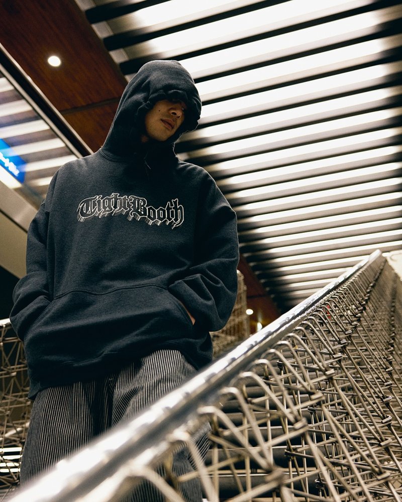 画像2: 【30％OFF】TIGHTBOOTH/3D LOGO HOODED SWEAT SHIRT（Black）［プルオーバーパーカー-25春夏］