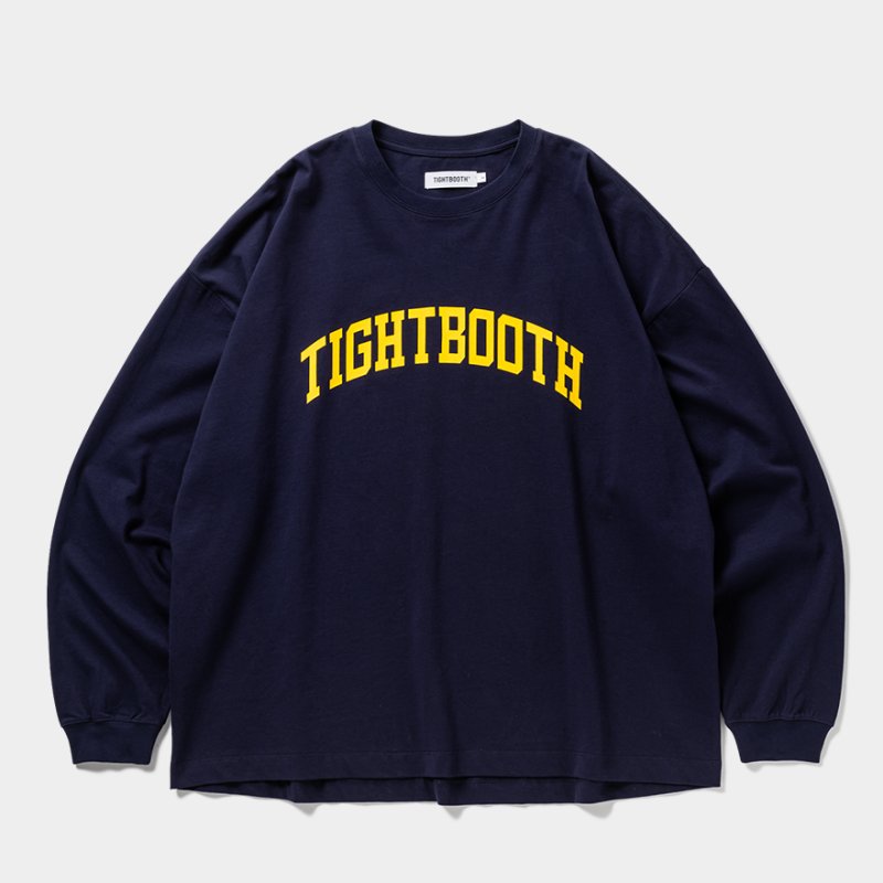 画像1: TIGHTBOOTH/COLLEGE L/S T-SHIRT（Navy）［プリント長袖T-25春夏］