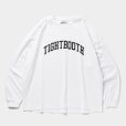 画像1: TIGHTBOOTH/COLLEGE L/S T-SHIRT（White）［プリント長袖T-25春夏］ (1)