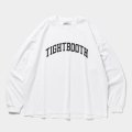【30％OFF】TIGHTBOOTH/COLLEGE L/S T-SHIRT（White）［プリント長袖T-25春夏］