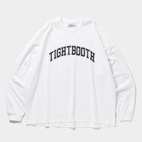 TIGHTBOOTH/COLLEGE L/S T-SHIRT（White）［プリント長袖T-25春夏］
