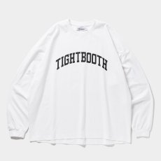 画像1: 【30％OFF】TIGHTBOOTH/COLLEGE L/S T-SHIRT（White）［プリント長袖T-25春夏］ (1)