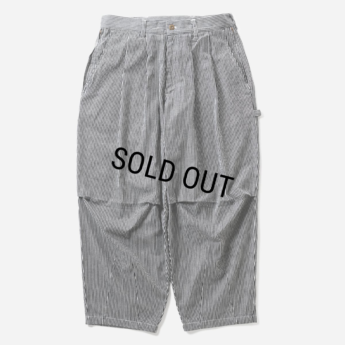 画像1: TIGHTBOOTH/HICKORY PAINTER BALLOON PANTS（Black）［ヒッコリーペインターバルーンパンツ-25春夏］ (1)