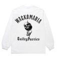 画像1: WACKO MARIA/56 TATTOO STUDIO / WASHED HEAVY WEIGHT LONG SLEEVE T-SHIRT（WHITE）［プリント長袖T-25春夏］ (1)