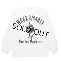 WACKO MARIA/56 TATTOO STUDIO / WASHED HEAVY WEIGHT LONG SLEEVE T-SHIRT（WHITE）［プリント長袖T-25春夏］