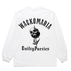 画像1: WACKO MARIA/56 TATTOO STUDIO / WASHED HEAVY WEIGHT LONG SLEEVE T-SHIRT（WHITE）［プリント長袖T-25春夏］ (1)