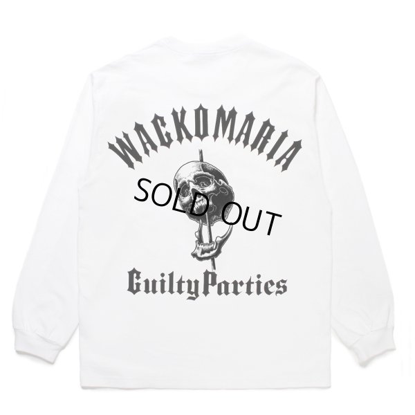 画像1: WACKO MARIA/56 TATTOO STUDIO / WASHED HEAVY WEIGHT LONG SLEEVE T-SHIRT（WHITE）［プリント長袖T-25春夏］