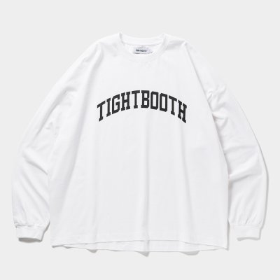 画像1: 【30％OFF】TIGHTBOOTH/COLLEGE L/S T-SHIRT（White）［プリント長袖T-25春夏］