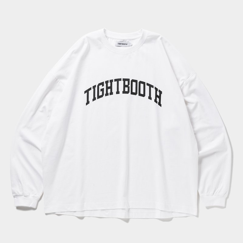 画像1: 【30％OFF】TIGHTBOOTH/COLLEGE L/S T-SHIRT（White）［プリント長袖T-25春夏］