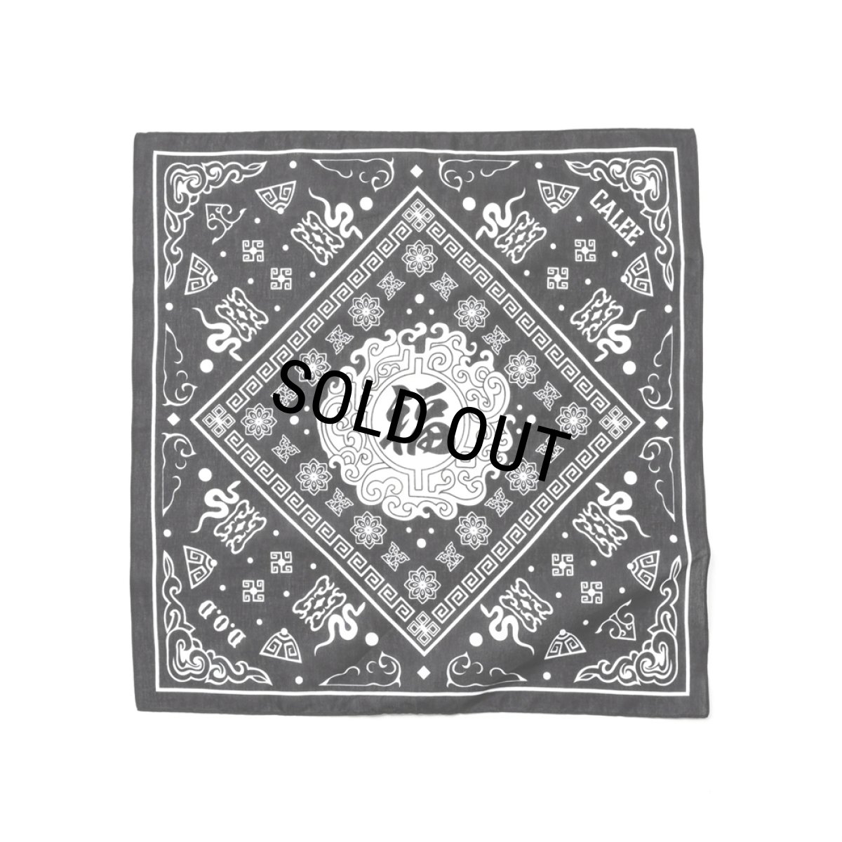 画像1: CALEE/MEXICAN TASTE JAPANESE FUKU BANDANNA（BLACK）［バンダナ-25春夏］ (1)